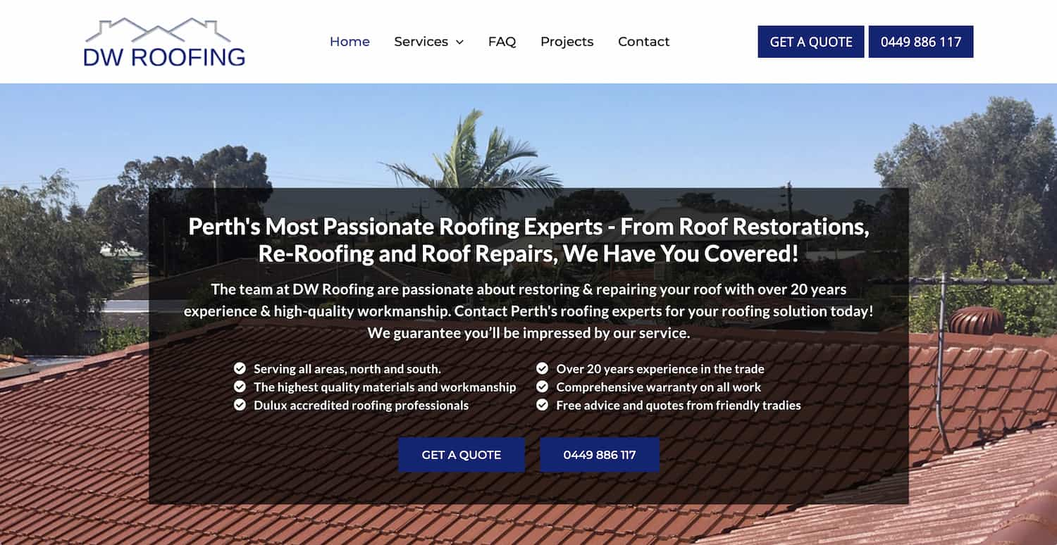 roof repairs perth