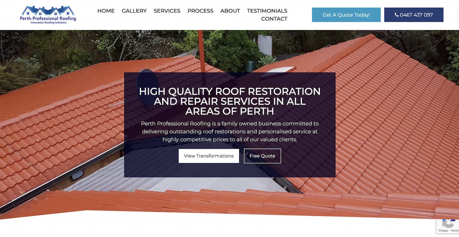 roof repairs perth